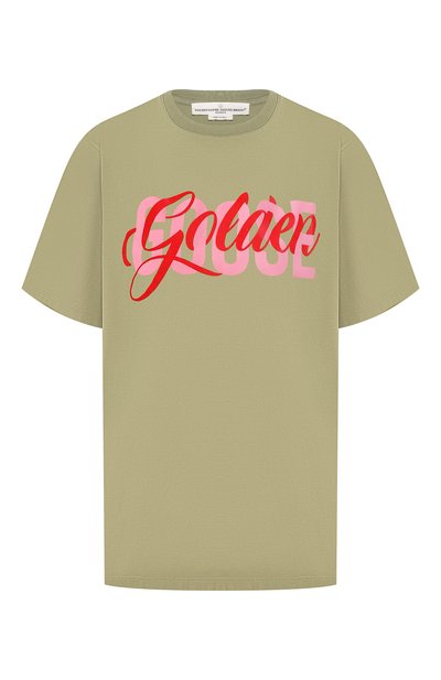 Женская хлопковая футболка GOLDEN GOOSE DELUXE BRAND, арт. G34WP126.E5