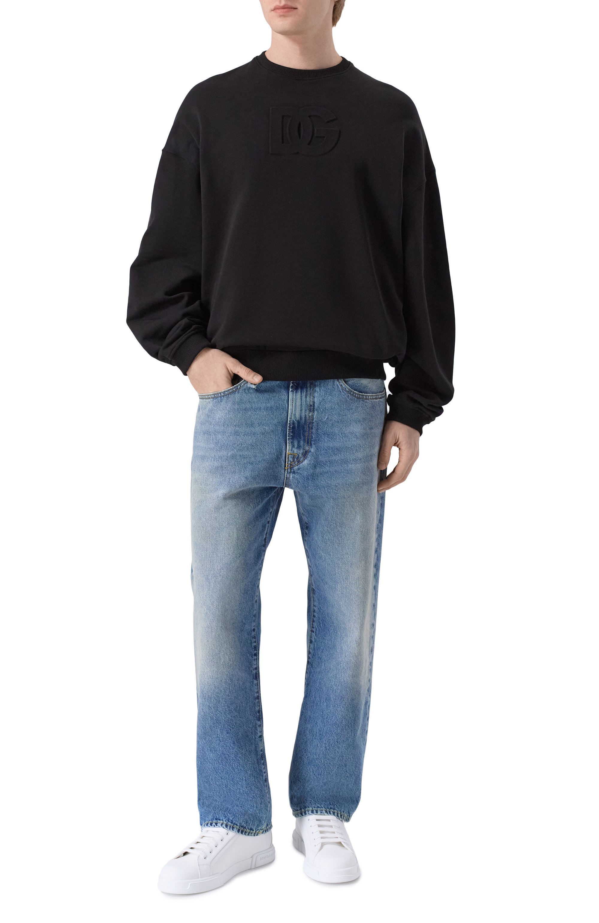 Кожаные кеды portofino light DOLCE & GABBANA, арт. CS2373/AQ453, фото 2