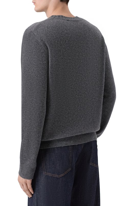 Свитер из кашемира и шерсти Sporty and Rich WS08362302GY04 Серый  WS08362302GY04 Фото 4