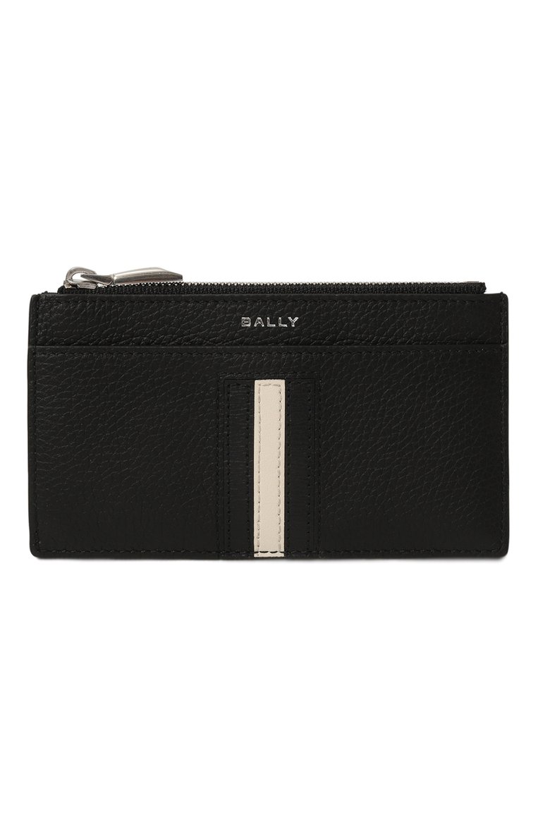 Мужской кожаный футляр для кредитных карт BALLY черного цвета, арт. MLB02D/VT434 | Фото 1 (Материал сплава: Проставлено; Нос: Не проставлено; Материал: Натуральная кожа)