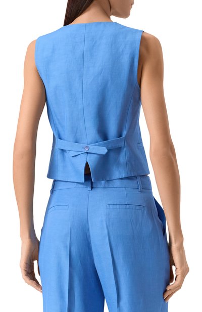 Жилет из вискозы и льна P.A.R.O.S.H., арт. D410028, фото 4