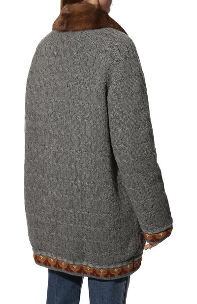 Двусторонняя шуба из меха норки LORO PIANA коричневого цвета по цене 2995000 руб., арт. FAL8391, фото 4 Двусторонняя шуба из меха норки LORO PIANA, арт. FAL8391, фото 4