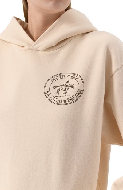 Хлопковое худи SPORTY AND RICH, арт. ST070612244CR01, фото 5