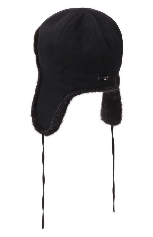 Шапка-ушанка Бруклин с мехом норки FurLand 0130910010059600048 Чёрный  0130910010059600048 Фото 2