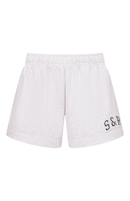 Хлопковые шорты Sporty and Rich SH03764082GY03 Серый SH03764082GY03
