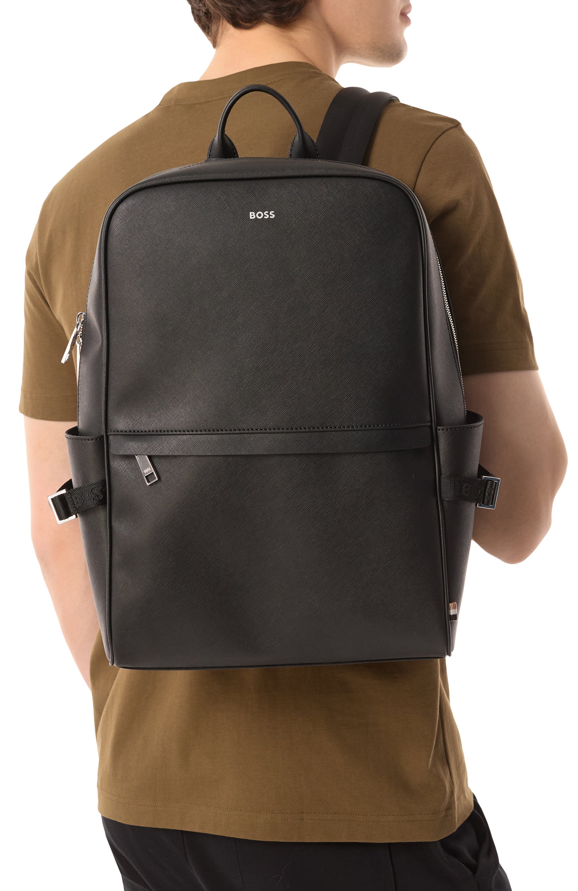 Рюкзак zair BOSS черного цвета по цене 44800 руб., арт. 50485589, фото 2 Рюкзак zair BOSS, арт. 50485589, фото 2