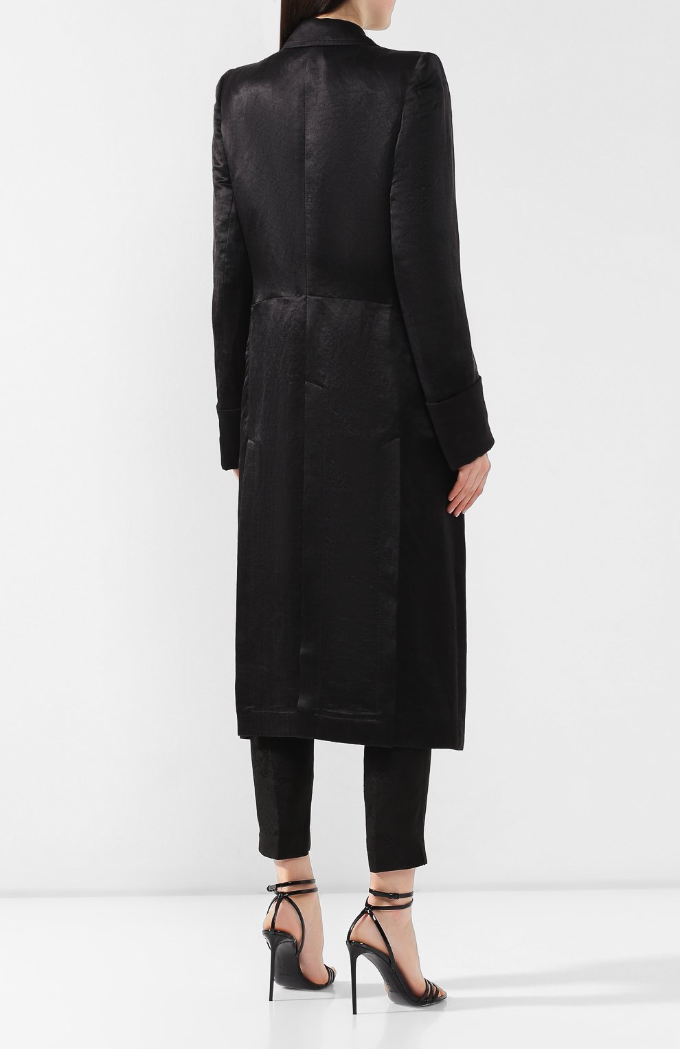 Пальто из смеси льна и шелка ANN DEMEULEMEESTER, арт. 1901-1110-P-168-099, фото 4