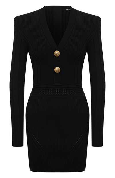 Женское платье из вискозы BALMAIN, арт. YF0R8062KB39