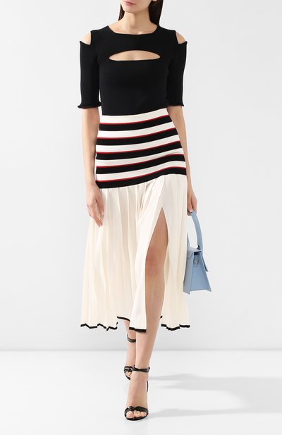 Пуловер SONIA RYKIEL черного цвета по цене 32200 руб., арт. 12864866-YA, фото 2 Пуловер SONIA RYKIEL, арт. 12864866-YA, фото 2