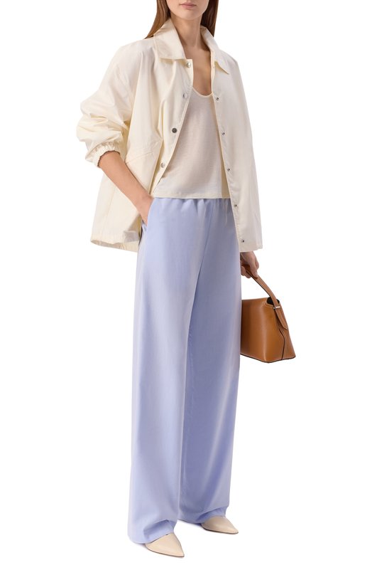 Хлопковые брюки Loulou de Saison SER0 LDS Голубой  SER0 LDS Фото 2