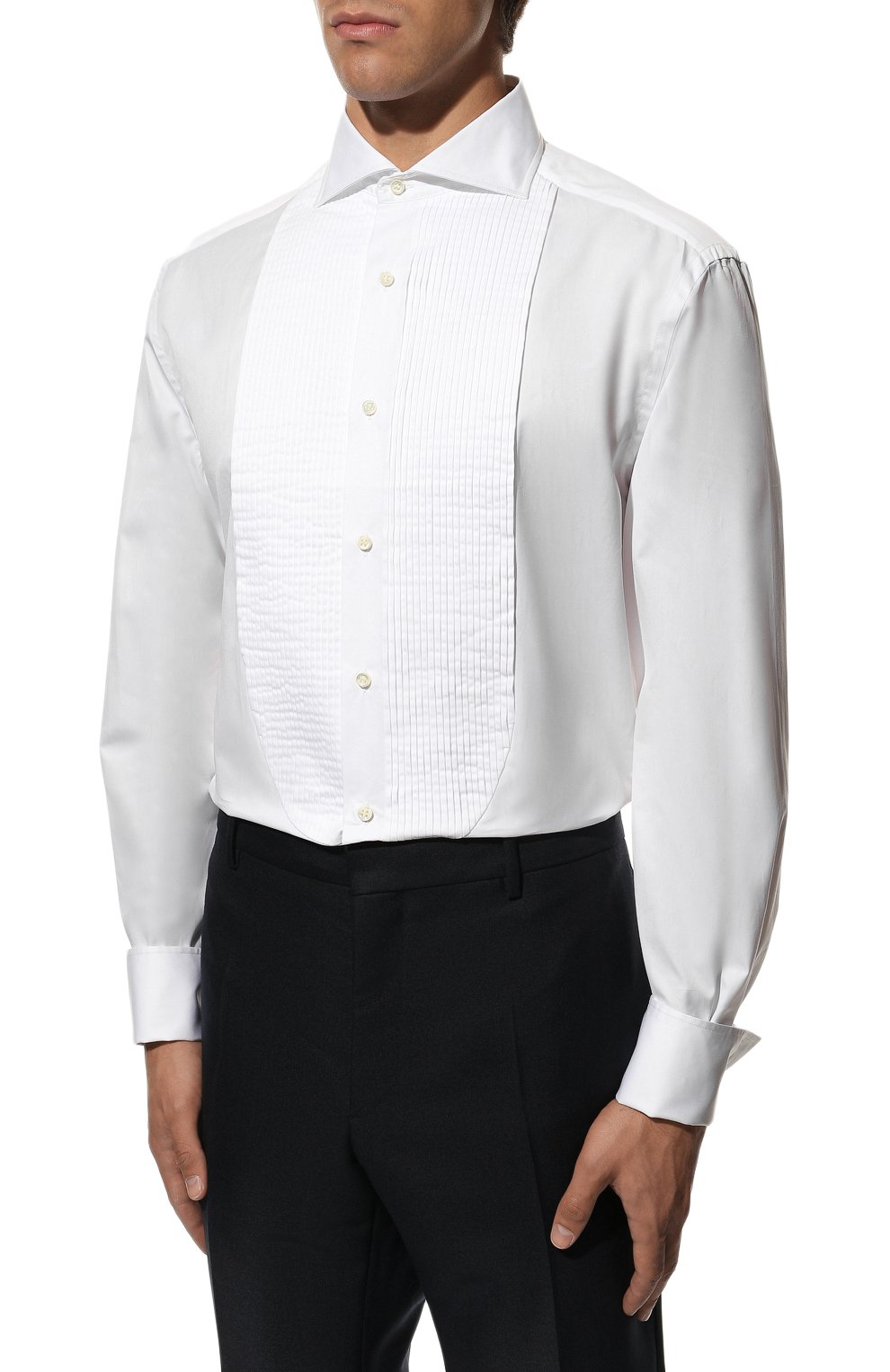 Хлопковая сорочка BRUNELLO CUCINELLI, арт. ME624S1886, фото 4