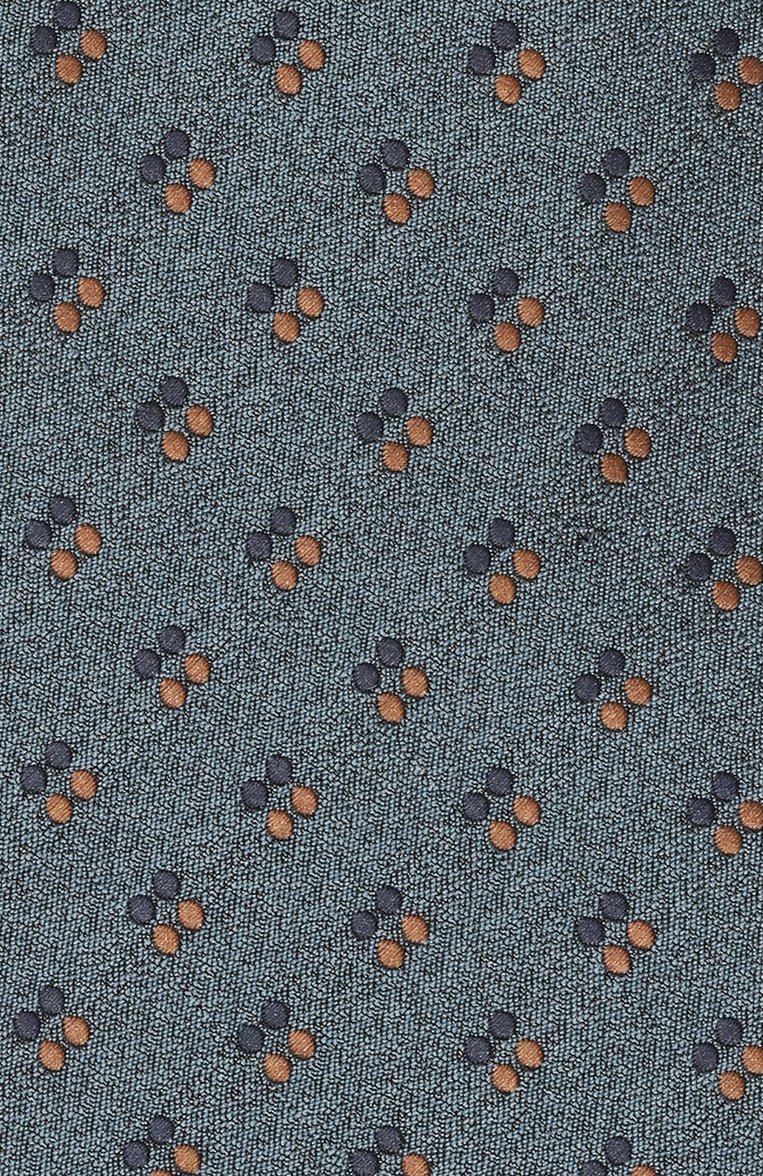 Мужской шелковый галстук BROUBACK голубого цвета, арт. TIE 8CM/SS24 | Фото 4 (Материал сплава: Проставлено; Нос: Не проставлено; Материал: Текстиль, Шелк; Принт: С принтом)