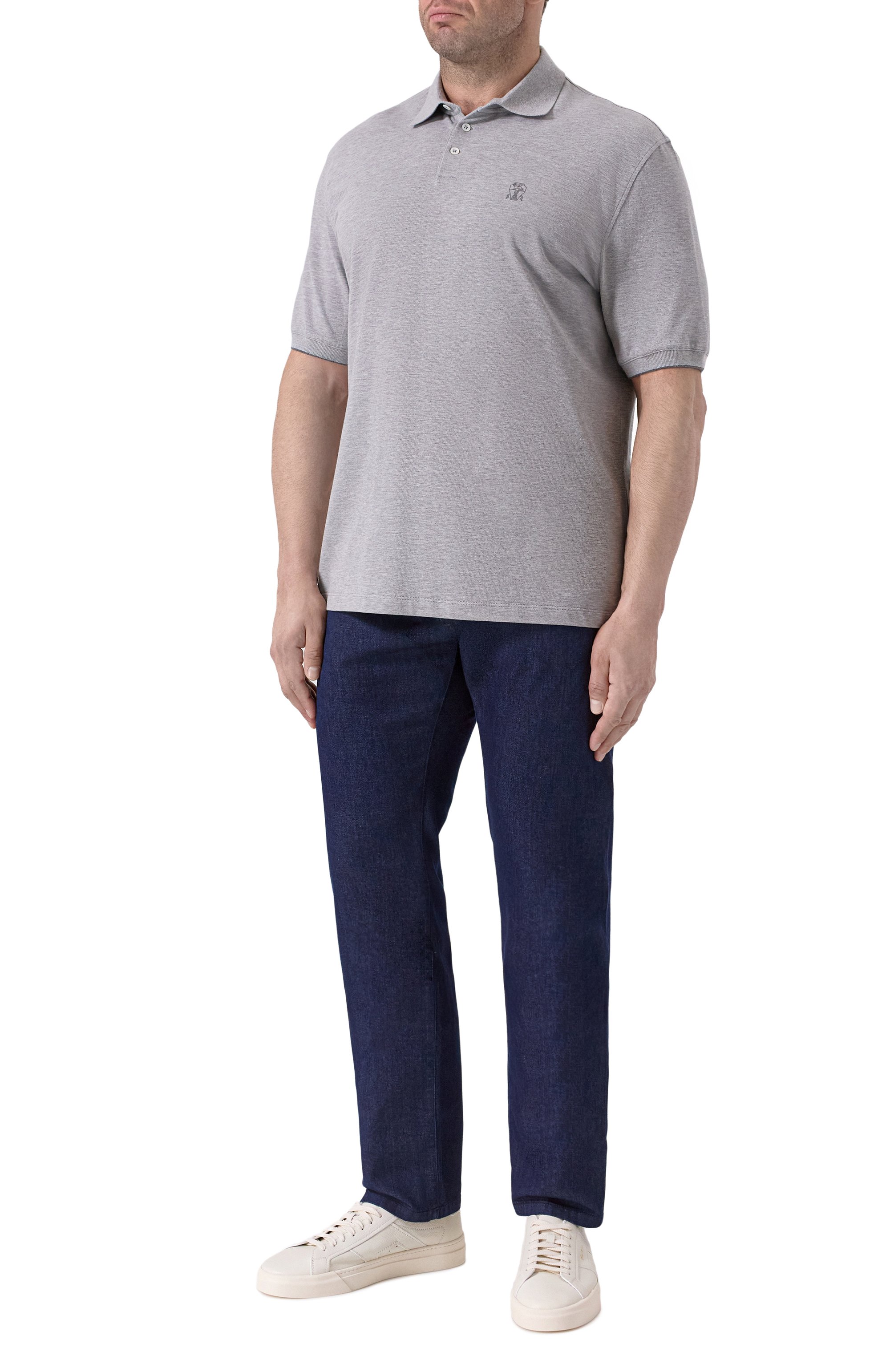 Хлопковое поло BRUNELLO CUCINELLI, арт. ME8548788W, фото 2