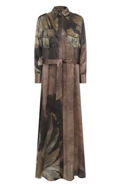 Женское шелковое платье KITON, арт. D47321K0585G03