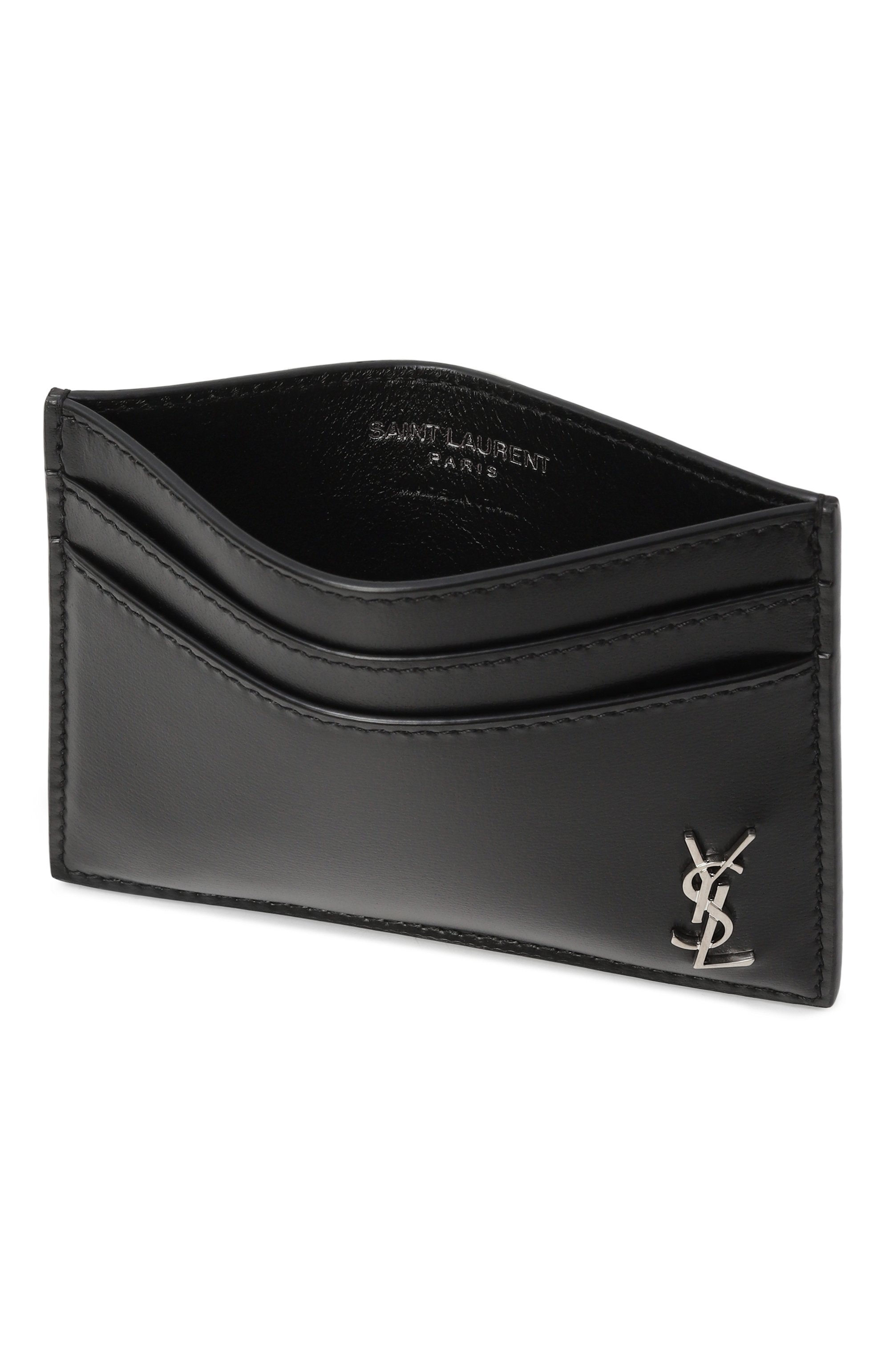 Кожаный футляр для кредитных карт SAINT LAURENT, арт. 607603/1JB0E, фото 3