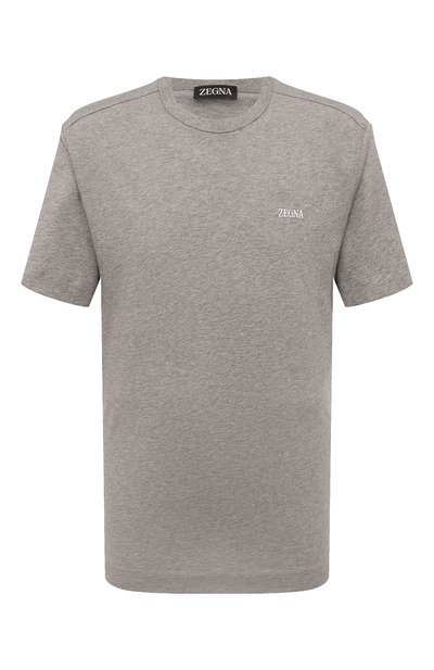 Мужская хлопковая футболка ZEGNA, арт. E7360A5/B760