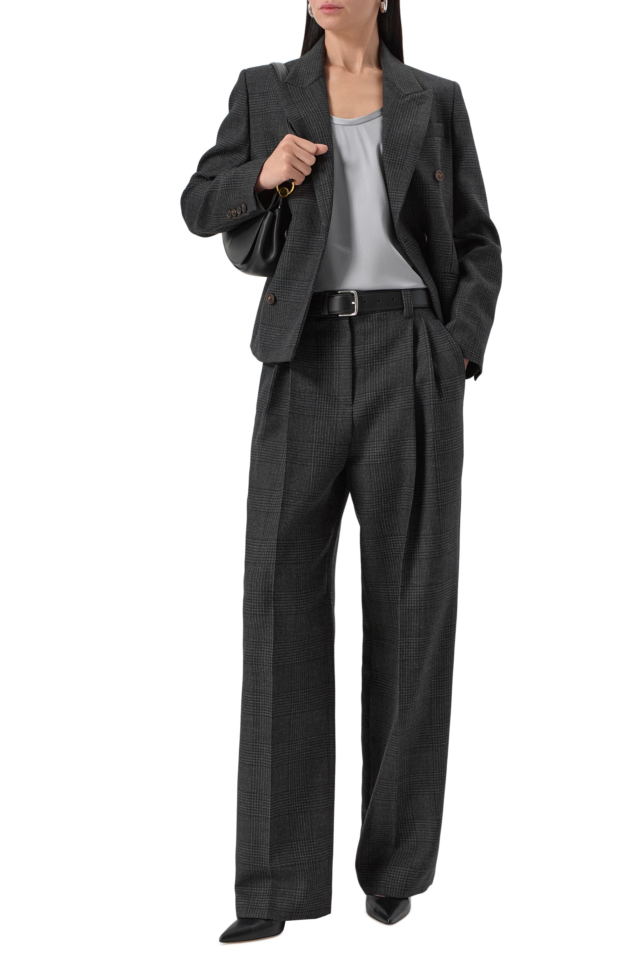 Атласный топ BRUNELLO CUCINELLI, арт. MPC59E0600, фото 2