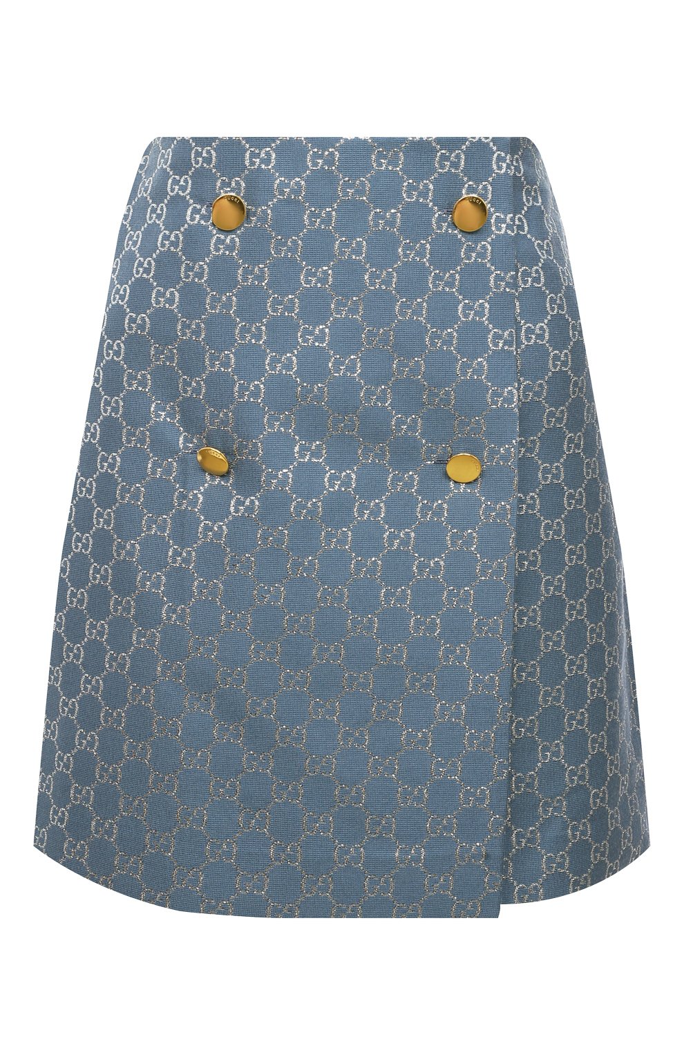 Юбка из шерсти и шелка GUCCI синего цвета по цене 136800 руб., арт. 623177 ZAD7L, фото 1 Юбка из шерсти и шелка GUCCI, арт. 623177 ZAD7L, фото 1