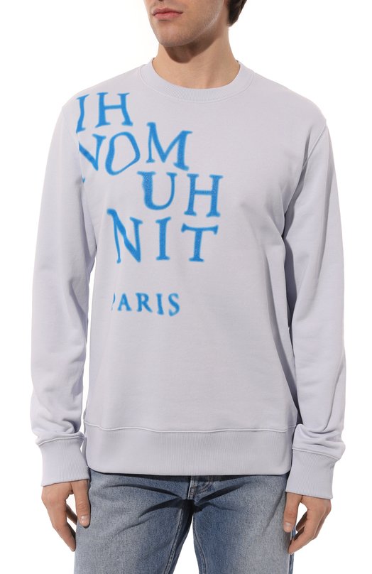 Хлопковый свитшот Ih Nom Uh Nit Голубой, фото 3