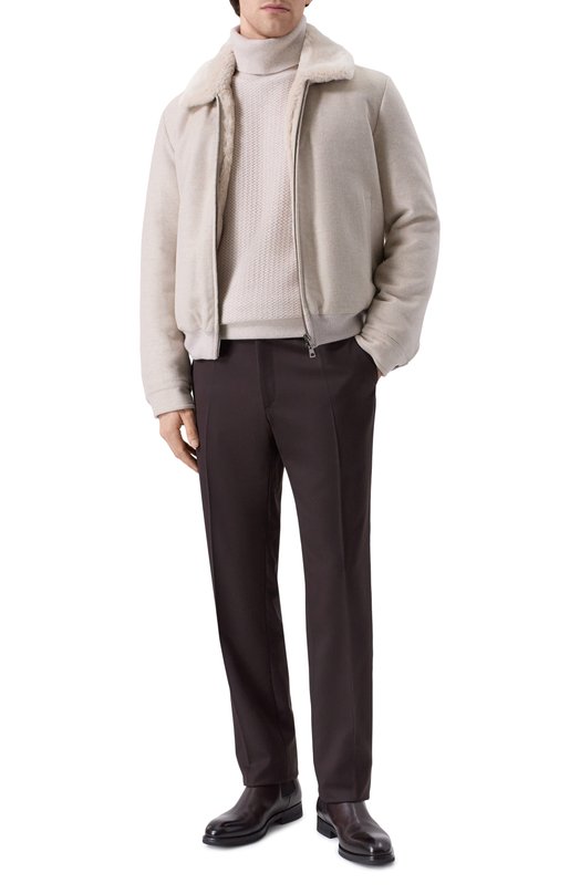 Свитер из шерсти и кашемира MVST M25.1MM.H001/J010 Бежевый  M25.1MM.H001/J010 Фото 2