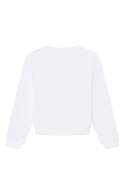 Хлопковый свитшот MOSCHINO белого цвета по цене 13600 руб., арт. HLF02M/LDA00, фото 2 Хлопковый свитшот MOSCHINO, арт. HLF02M/LDA00, фото 2