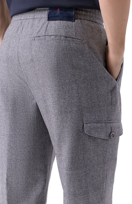 Шерстяные брюки Kiton UPLACTK0127G02 Серый  UPLACTK0127G02 Фото 5