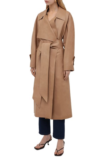 Кожаное пальто THE ROW, арт. 5601L211, фото 3