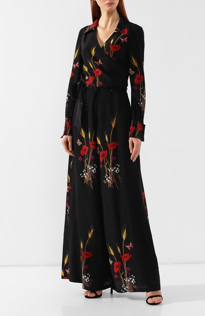 Шелковый комбинезон VALENTINO черного цвета по цене 527500 руб., арт. RB3VE1154FP, фото 3 Шелковый комбинезон VALENTINO, арт. RB3VE1154FP, фото 3