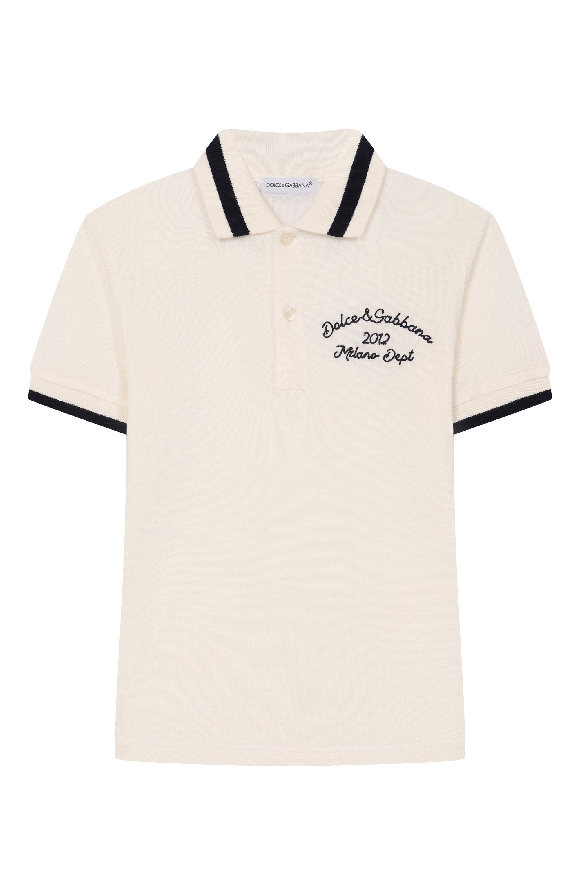 Хлопковое поло DOLCE & GABBANA, арт. L4JTGW/G7PFM/2-6, фото 1