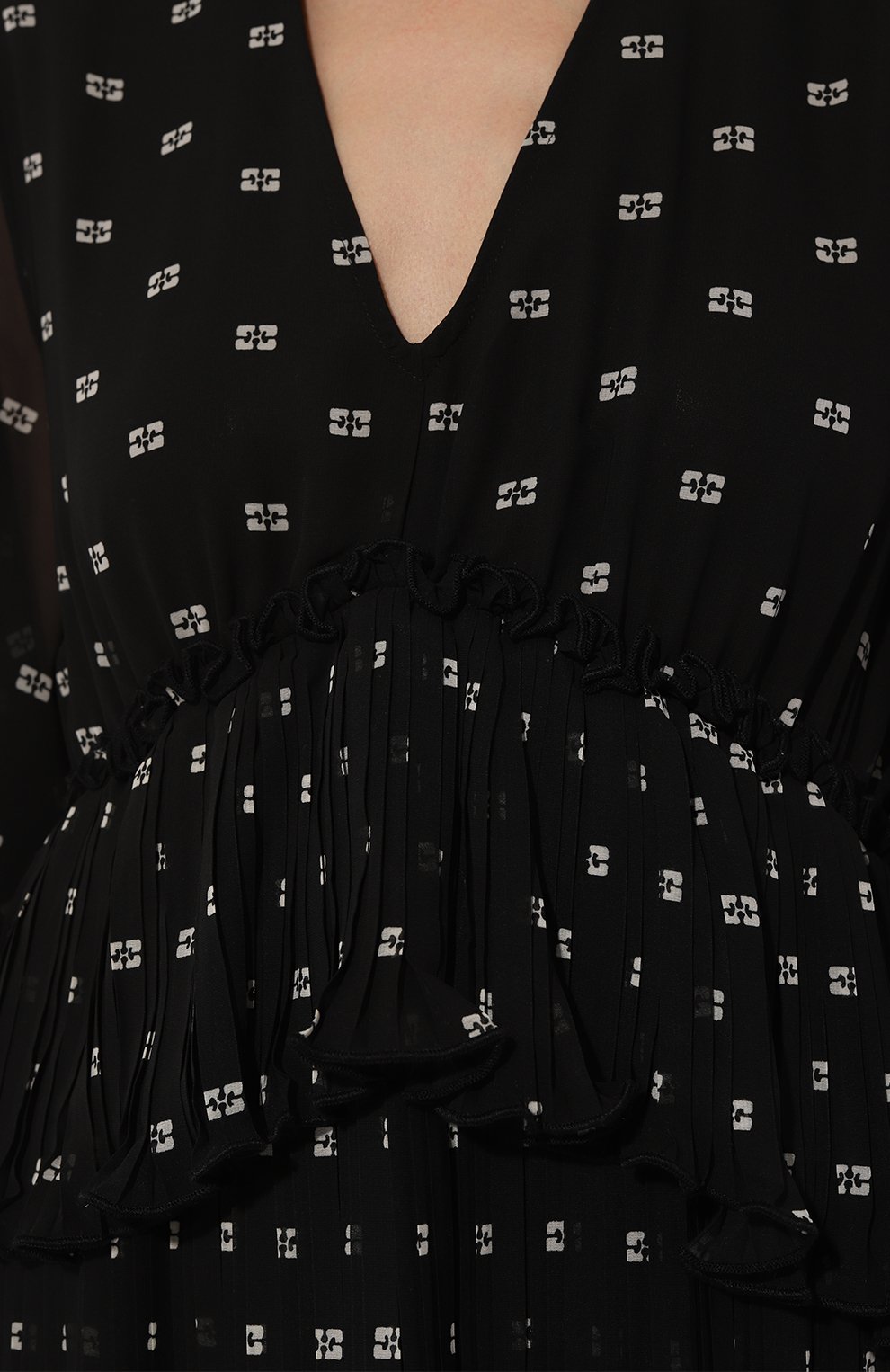 Платье GANNI черного цвета по цене 21550 руб., арт. F8832, фото 5 Платье GANNI, арт. F8832, фото 5