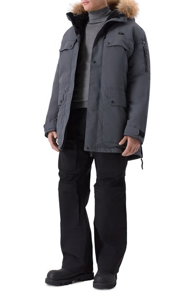 Пуховая парка polus с отделкой из енота ARCTIC EXPLORER, арт. POLUS_GREY, фото 2