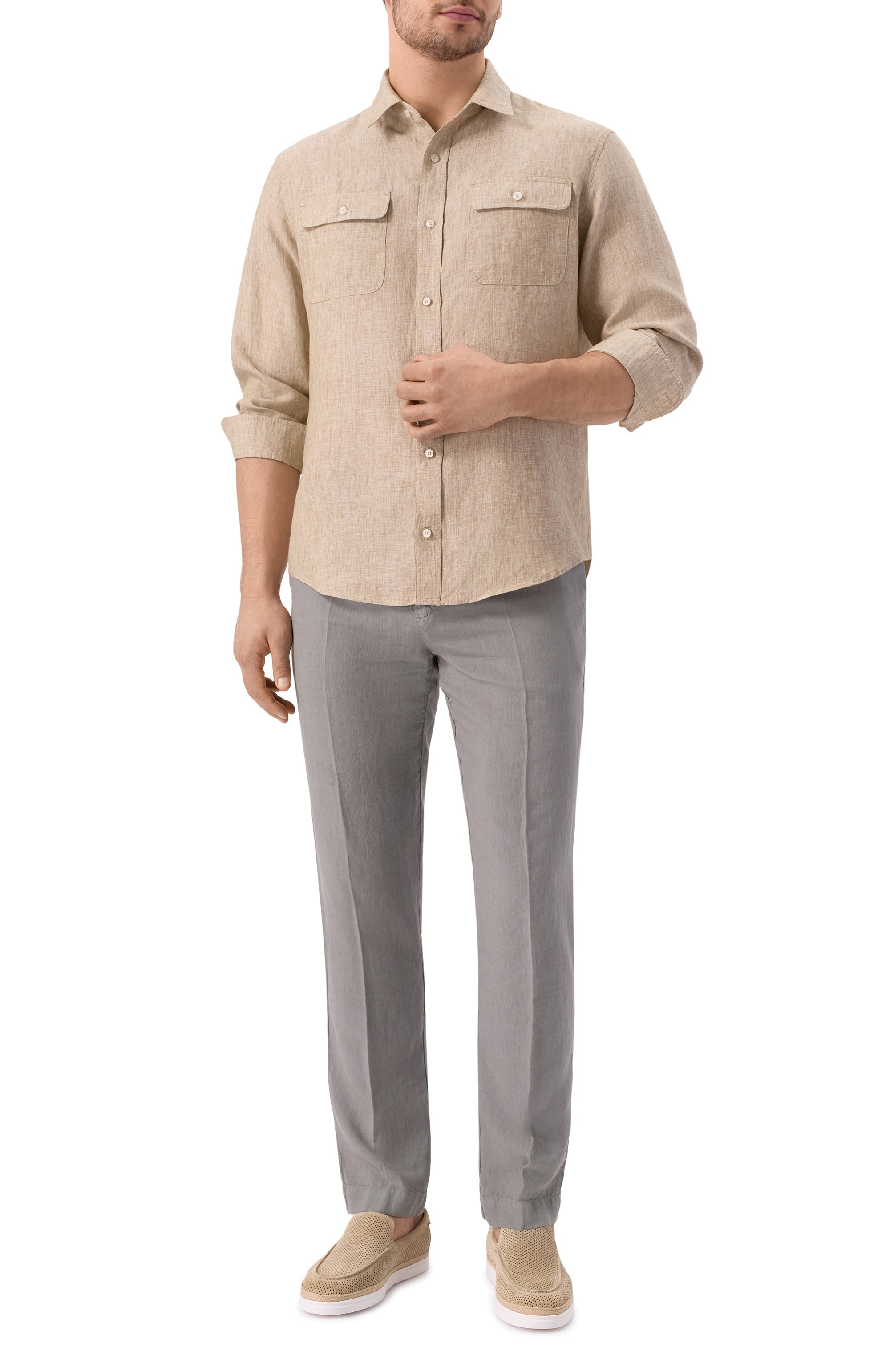 Льняная рубашка PAUL&SHARK, арт. 25413252/XL, фото 2