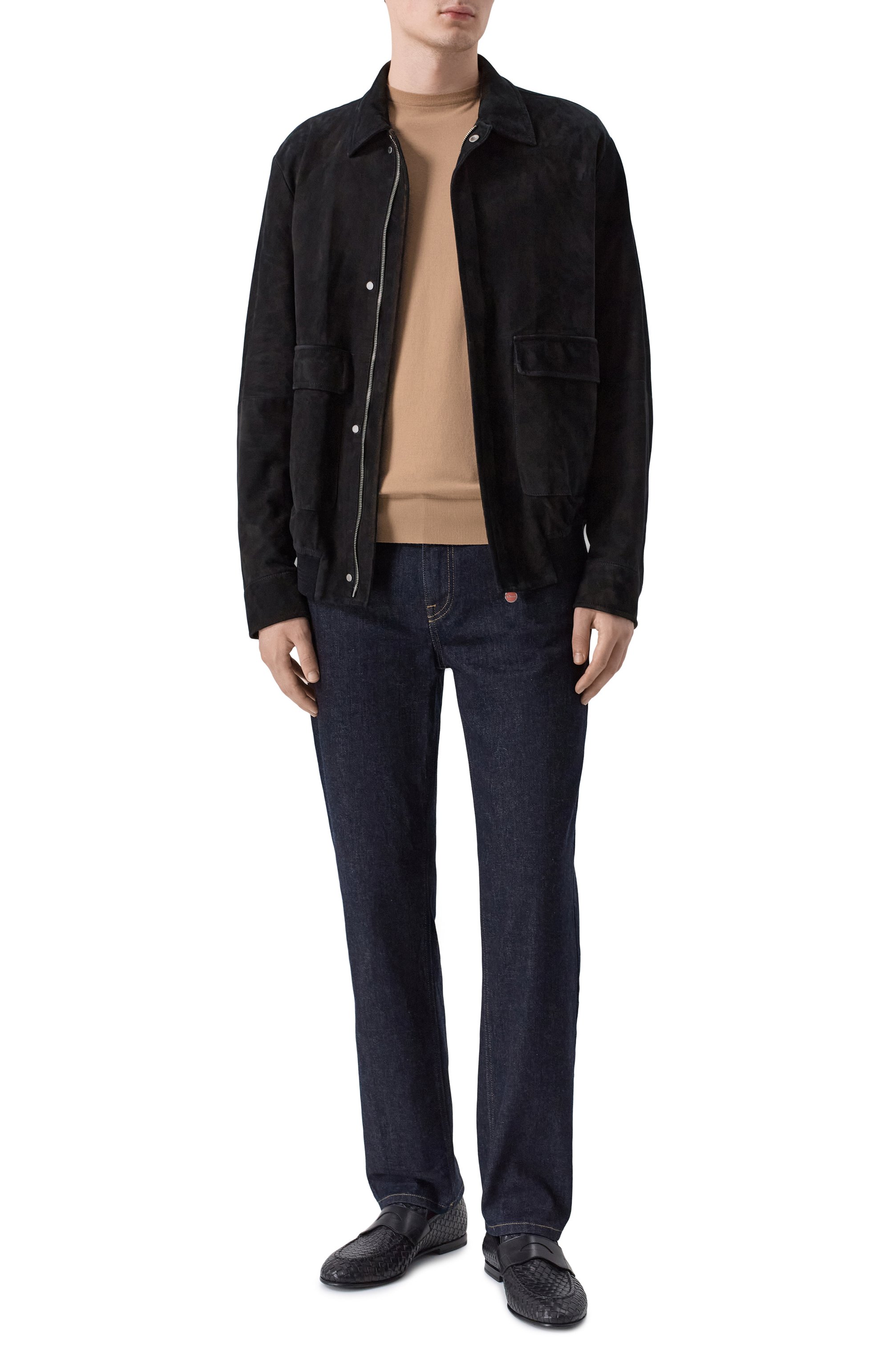 Кожаные пенни-лоферы BARRETT черного цвета по цене 75700 руб., арт. 231U040.3/INT.PASAD0 8 MM, фото 2 Кожаные пенни-лоферы BARRETT, арт. 231U040.3/INT.PASAD0 8 MM, фото 2