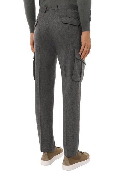Шерстяные брюки-карго CORNELIANI, арт. 944L02-9418111, фото 4