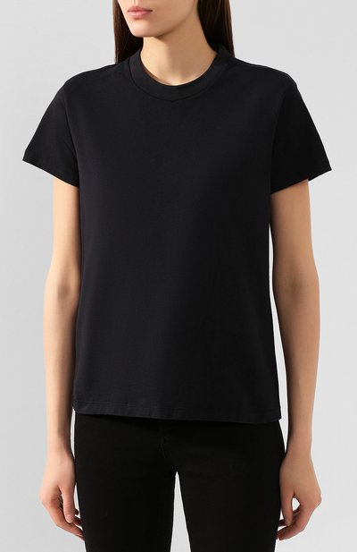 Хлопковая футболка HELMUT LANG черного цвета по цене 13700 руб., арт. J01DW516, фото 3 Хлопковая футболка HELMUT LANG, арт. J01DW516, фото 3
