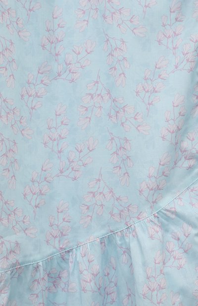 Хлопковый халат AMIKI CHILDREN голубого цвета по цене 14850 руб., арт. MILA/BLUE FL0WERS, фото 3 Хлопковый халат AMIKI CHILDREN, арт. MILA/BLUE FL0WERS, фото 3