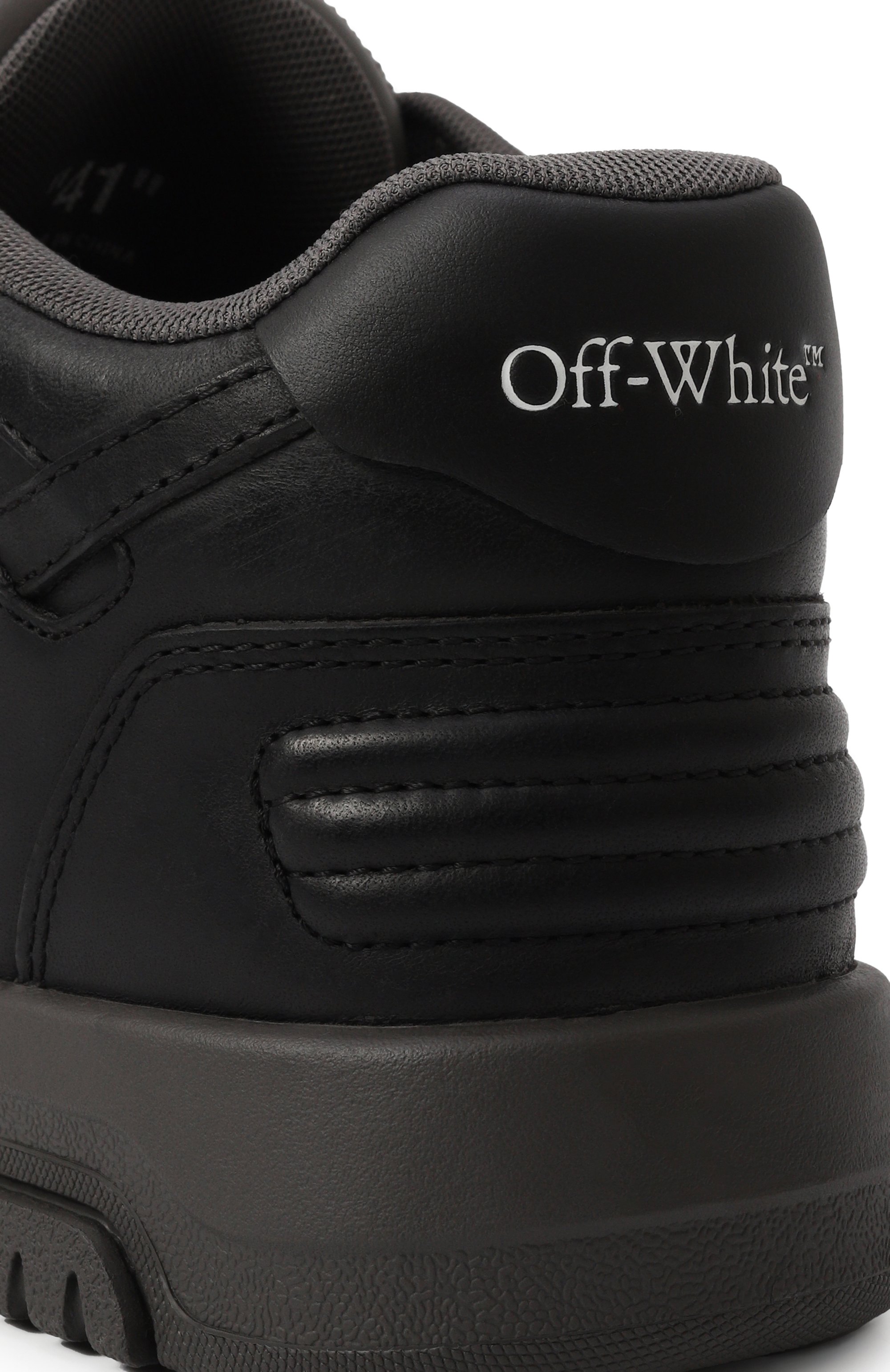 Кожаные кеды out of office OFF-WHITE, арт. 0MIA189F24LEA00B, фото 7