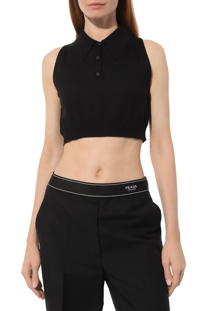 Топ из кашемира и шелка PRADA, арт. P29984-10AJ-F0002-221, фото 3