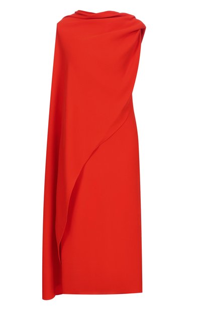 Женское платье из шелка и шерсти BALENCIAGA, арт. 872272/TUT55