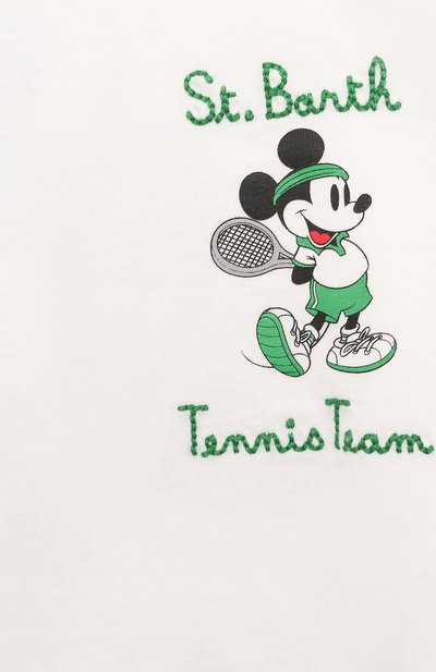 Хлопковая футболка MC2 SAINT BARTH белого цвета по цене 8710 руб., арт. STBK CAMER0N/01135G, фото 3 Хлопковая футболка MC2 SAINT BARTH, арт. STBK CAMER0N/01135G, фото 3