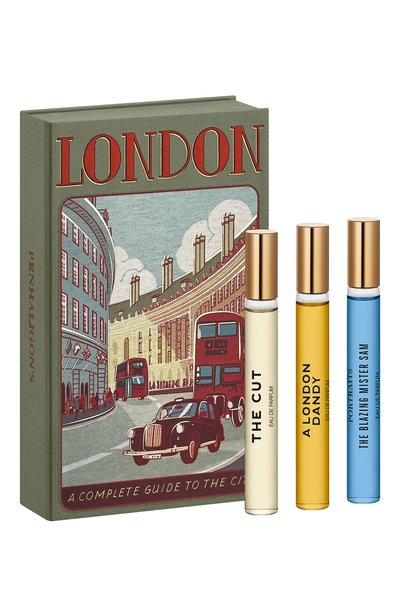 Парфюмерный набор the cut/ a london dandy/ the blazing mister sam (3x10ml) PENHALIGON'S бесцветного цвета по цене 12300 руб., арт. 5056245057700, фото 2 Парфюмерный набор the cut/ a london dandy/ the blazing mister sam (3x10ml) PENHALIGON'S, арт. 5056245057700, фото 2