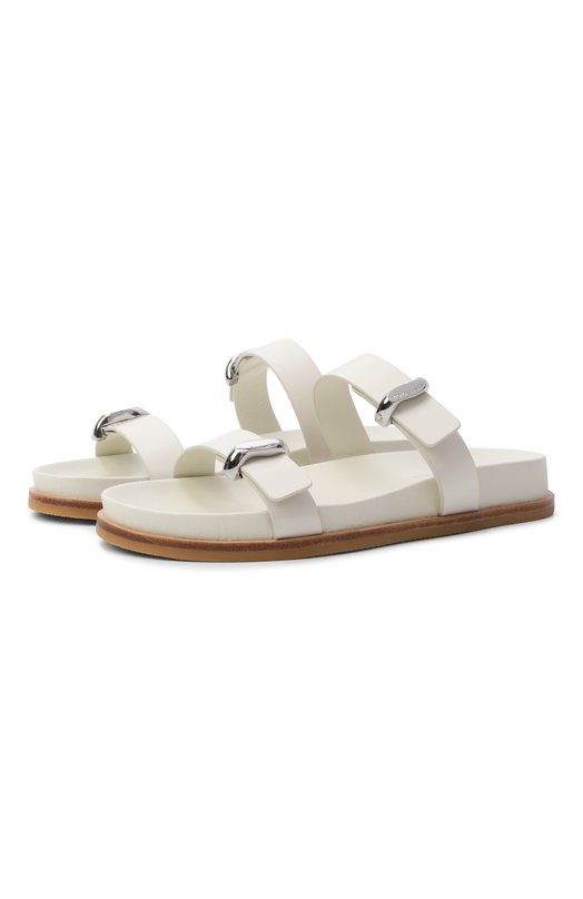 Кожаные шлепанцы Emporio Armani EW004050/AF21961 Белый EW004050/AF21961