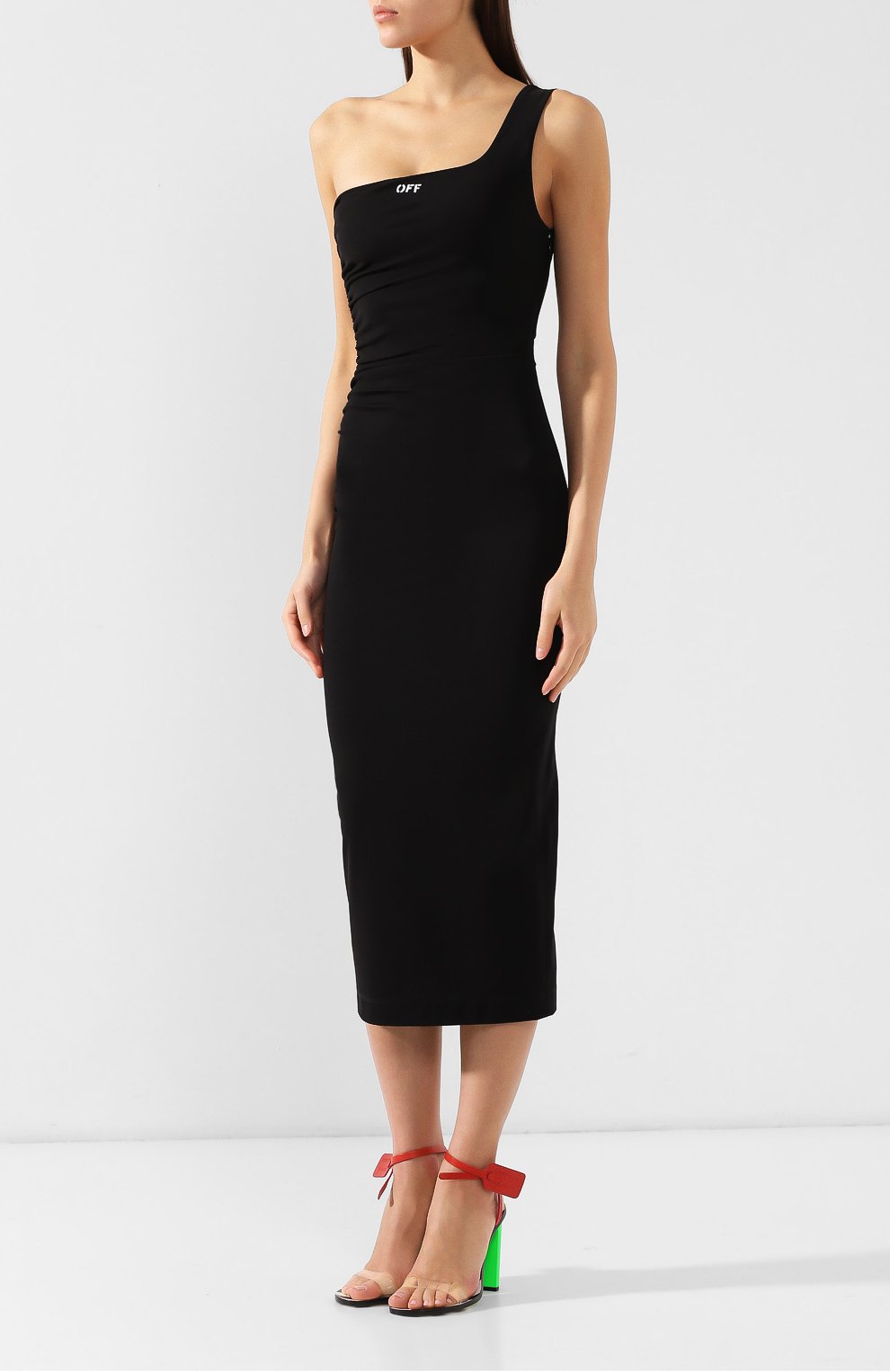 Приталенное платье OFF-WHITE, арт. 0WDB126R19B780531001, фото 3