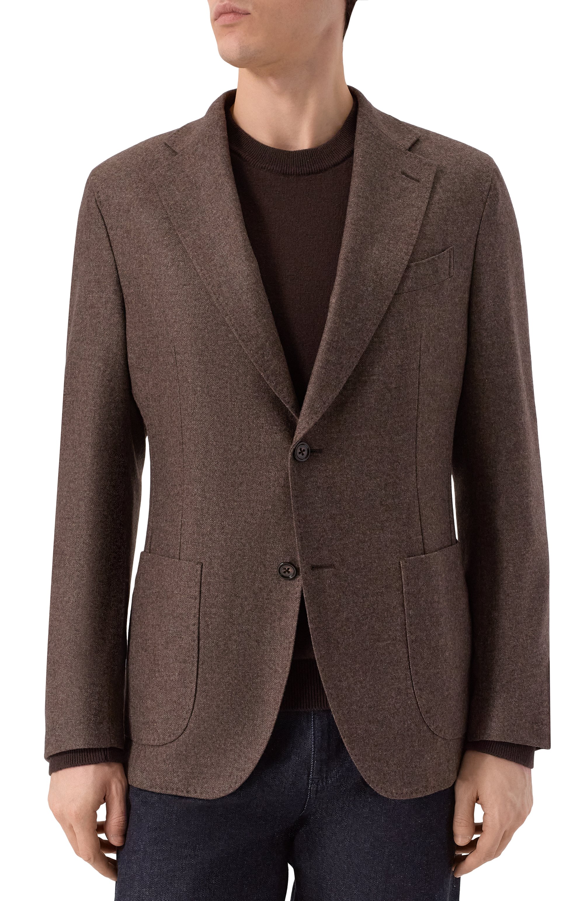 Однобортный пиджак WINDSOR коричневого цвета по цене 106000 руб., арт. 13 TRIENT 10014477/30043902, фото 6 Однобортный пиджак WINDSOR, арт. 13 TRIENT 10014477/30043902, фото 6