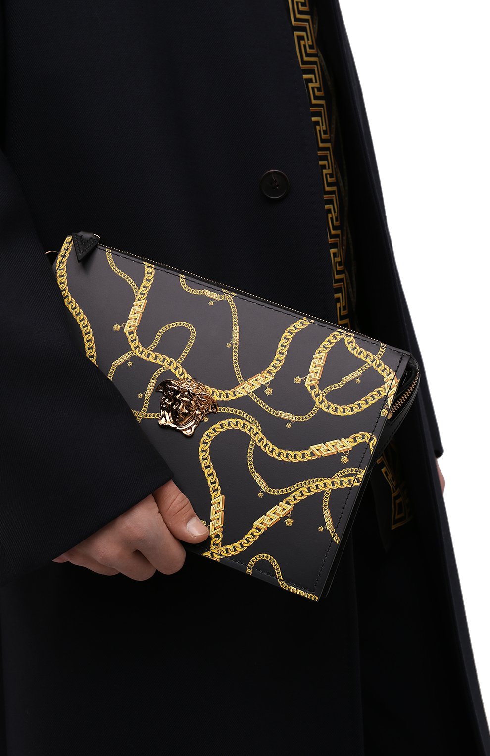 Кожаный клатч VERSACE, арт. DP87631/1A02638, фото 2