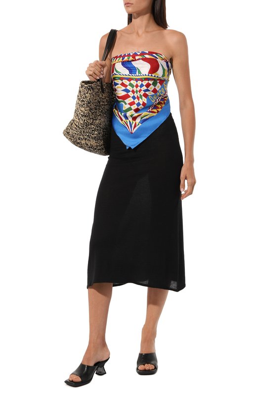 Шелковый платок Dolce & Gabbana FN090R/GDBTR Синий  FN090R/GDBTR Фото 2
