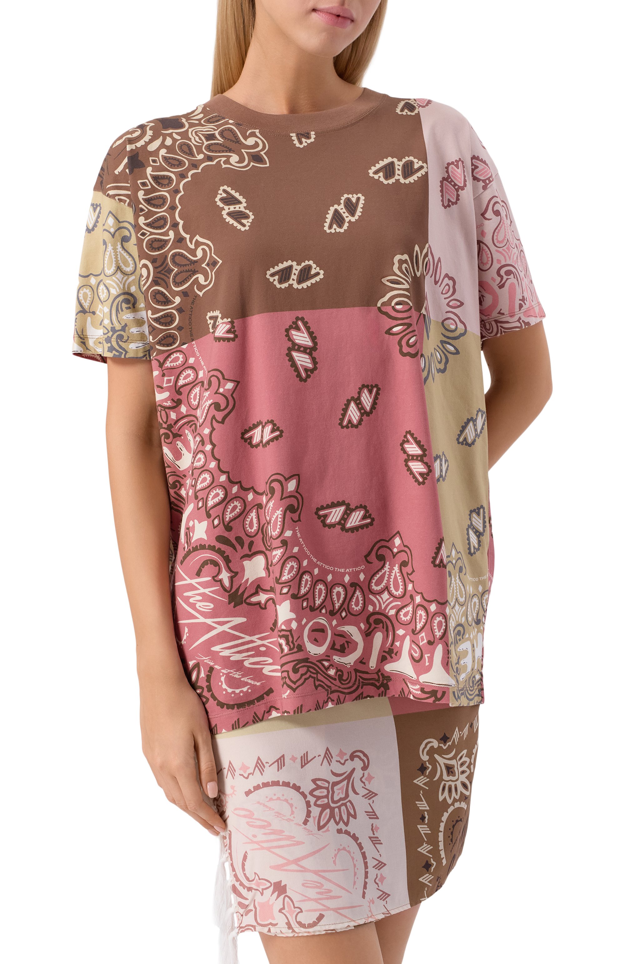 Хлопковая футболка THE ATTICO, арт. 250WCT00353/JJJ064PR, фото 3