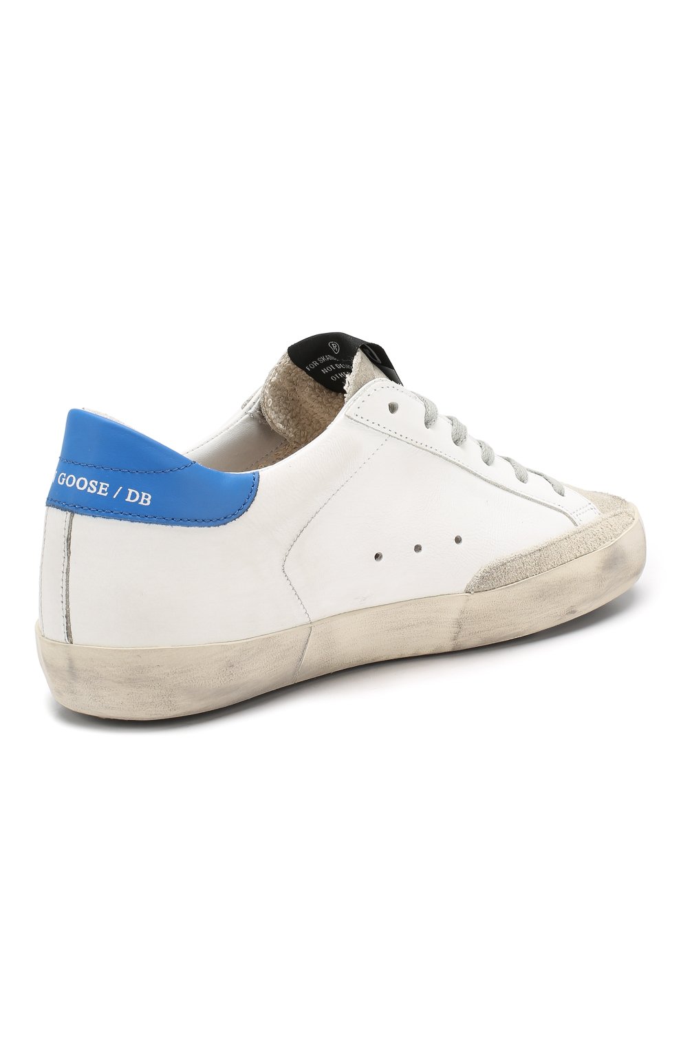 Кожаные кеды old school GOLDEN GOOSE DELUXE BRAND белого цвета по цене 38550 руб., арт. G34KS501.A85, фото 3 Кожаные кеды old school GOLDEN GOOSE DELUXE BRAND, арт. G34KS501.A85, фото 3