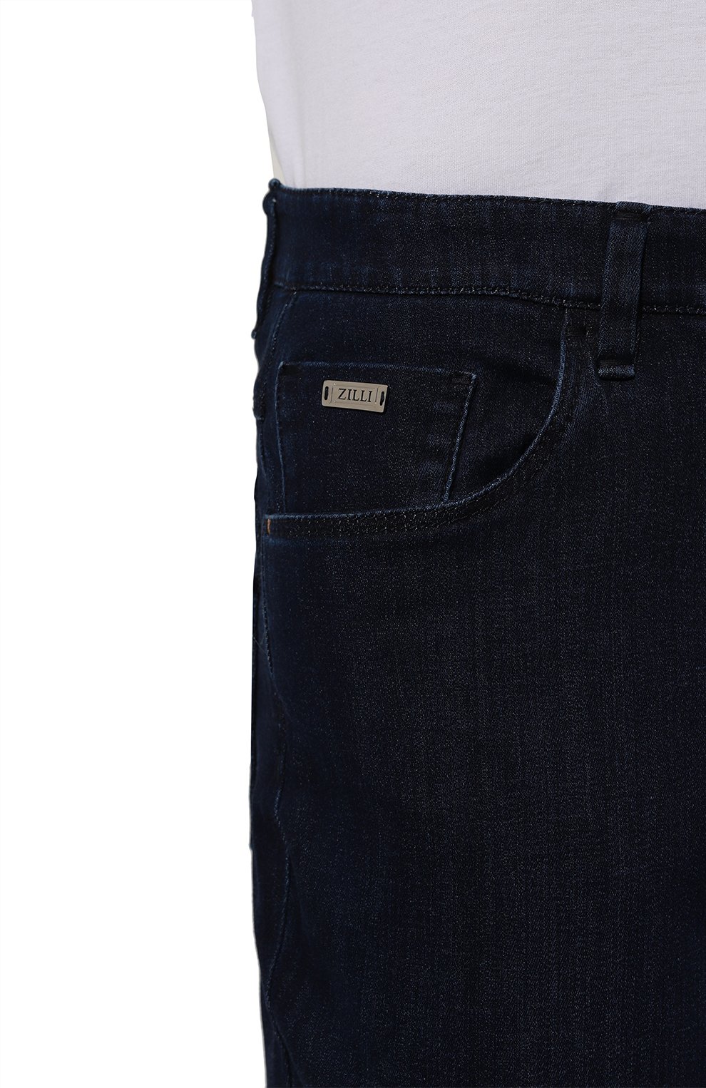 Джинсы slim fit ZILLI темно-синего цвета по цене 142500 руб., арт. J5T002M0460VLA000, фото 5 Джинсы slim fit ZILLI, арт. J5T002M0460VLA000, фото 5