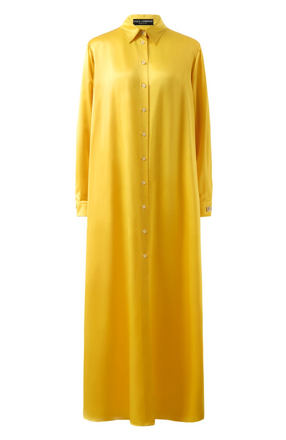 Шелковая туника DOLCE & GABBANA желтого цвета по цене 282500 руб., арт. F6DJPT/FU1NG, фото 1 Шелковая туника DOLCE & GABBANA, арт. F6DJPT/FU1NG, фото 1